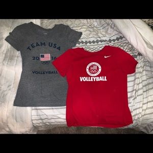 2 NIKE OLYMPIC VOLLEYBALL SHIRTS
